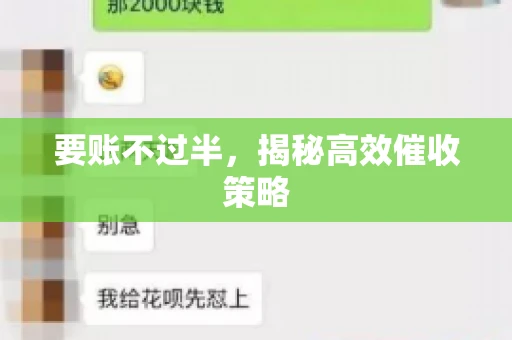 要账不过半，揭秘高效催收策略