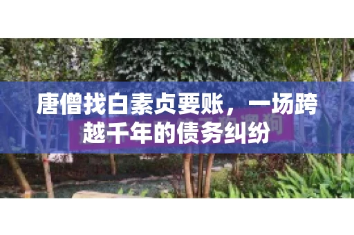 唐僧找白素贞要账,一场跨越千年的债务纠纷 唐僧找白素贞要账,一场跨越千年的债务纠纷