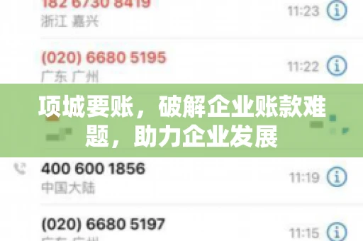 项城要账，破解企业账款难题，助力企业发展