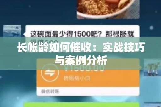 长帐龄如何催收：实战技巧与案例分析